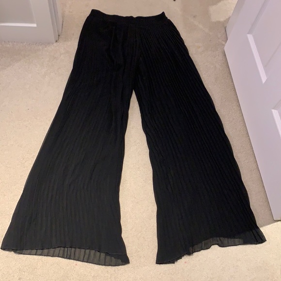 Zara beautiful wide black woman lady summer pants - Picture 2 of 4